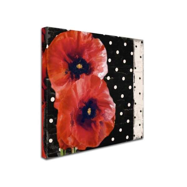 Color Bakery 'Scarlet Poppies II' Canvas Art,18x18